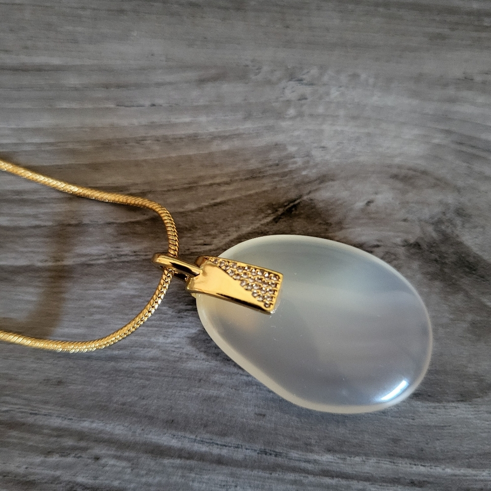 J. Crew Agate Stone Pendant Necklace - Picture 6 of 9